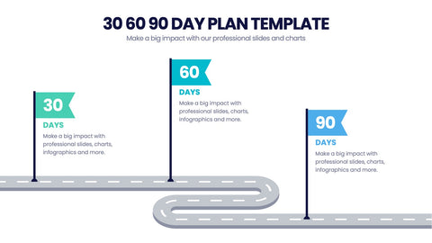 30 60 90 Day Plan Infographics