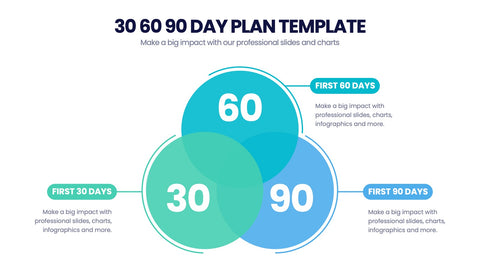30 60 90 Day Plan Infographics