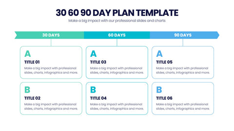 30 60 90 Day Plan Infographics
