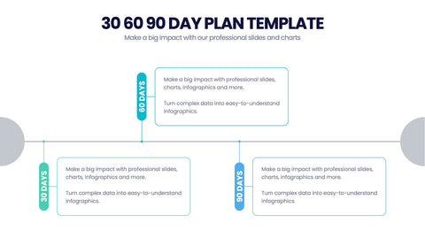 30 60 90 Day Plan Infographics