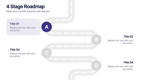 4 Stage Roadmap Template