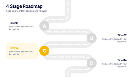 4 Stage Roadmap Template