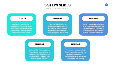 5 Steps Infographics