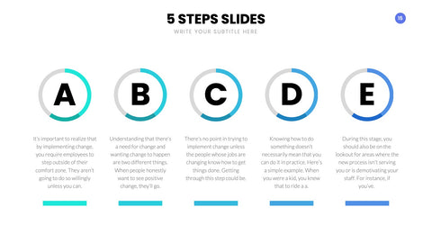 5 Steps Infographics