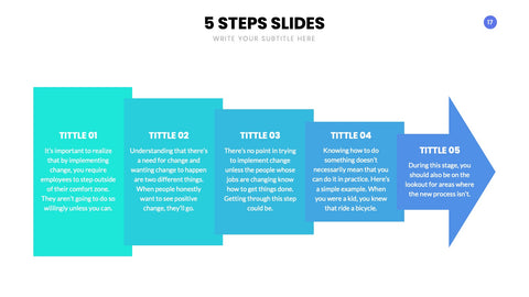 5 Steps Infographics