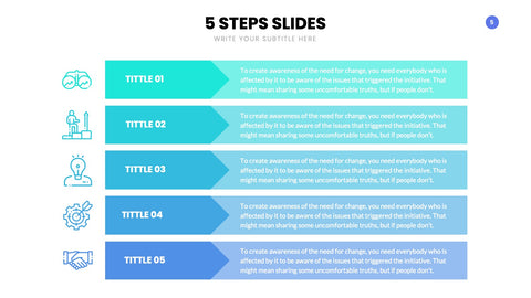 5 Steps Infographics