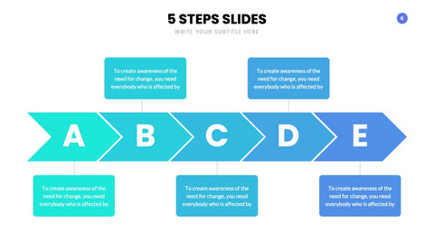 5 Steps Infographics
