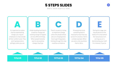 5 Steps Infographics