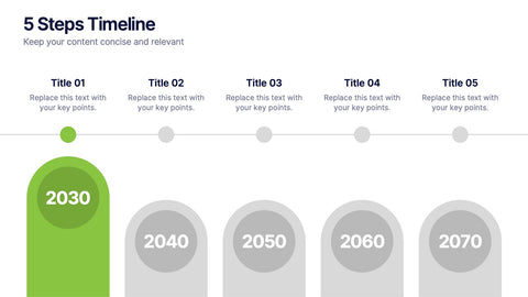 5 Steps Timeline Template