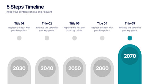 5 Steps Timeline Template