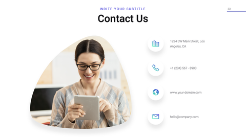 Accelerator Startup Presentation Template