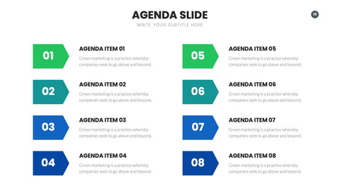 Agenda Infographics for Meetings & Project Planning