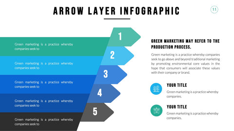 Arrow Infographics for Process Flows & Directional Diagrams