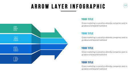 Arrow Infographics for Process Flows & Directional Diagrams