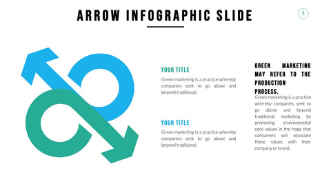 Arrow Infographics for Process Flows & Directional Diagrams