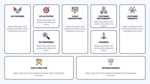Business Model Canvas Infographics