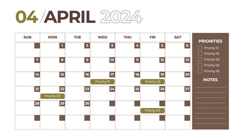 Calendar Infographics