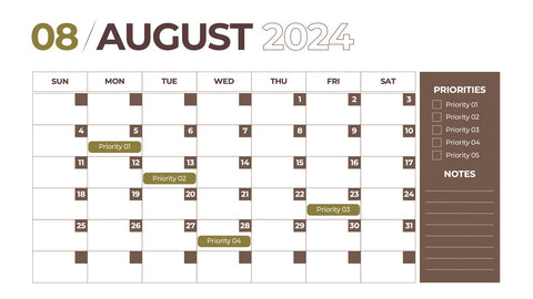 Calendar Infographics