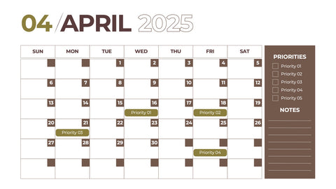 Calendar Infographics