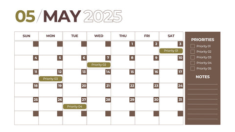 Calendar Infographics