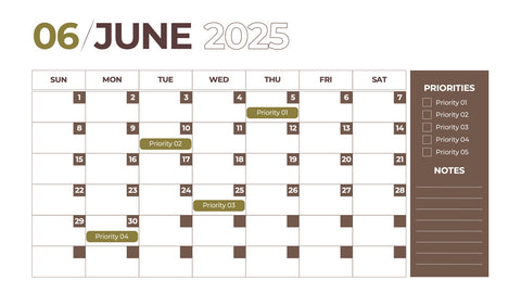 Calendar Infographics