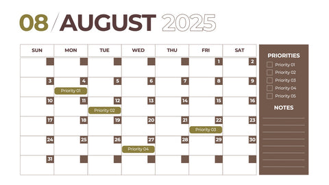 Calendar Infographics