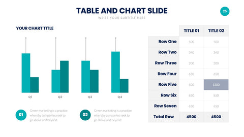 Chart Infographics for Data Visualization & Reports