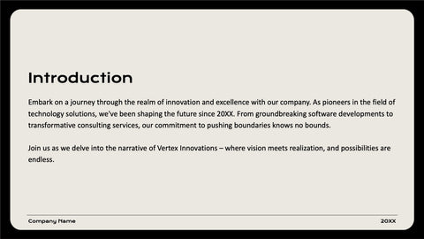 Company Overview Presentation