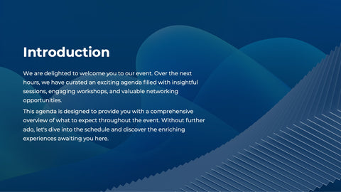 Event Agenda Presentation