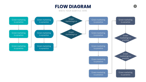 Flow Infographics for Process Diagrams & Workflows