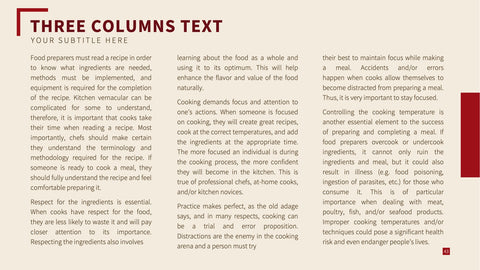 Food Infographics for Menus & Nutrition