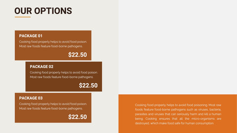 Food Infographics for Menus & Nutrition