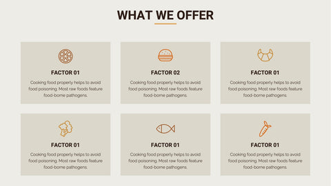 Food Infographics for Menus & Nutrition