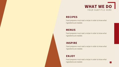 Food Infographics for Menus & Nutrition