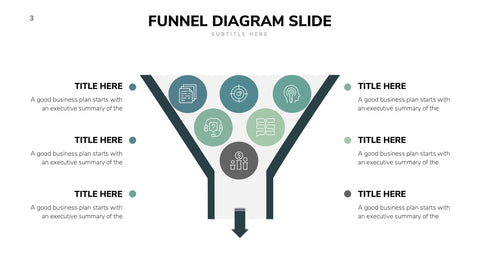 Funnel Infographics for Sales, Marketing & Conversion Analysis