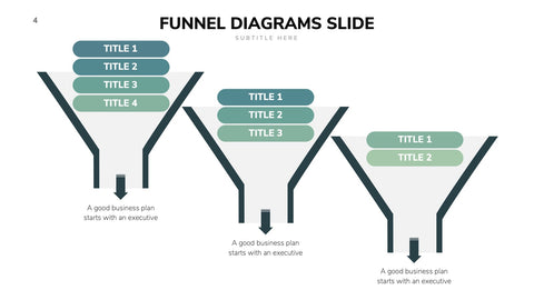 Funnel Infographics for Sales, Marketing & Conversion Analysis
