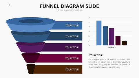 Funnel Infographics for Sales, Marketing & Conversion Analysis