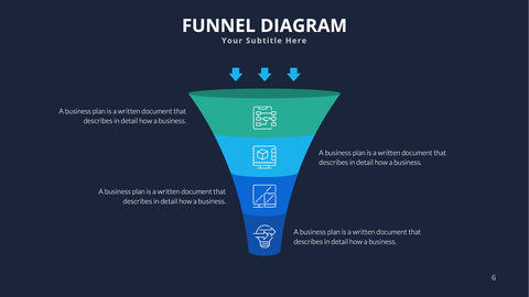 Funnel Infographics for Sales, Marketing & Conversion Analysis