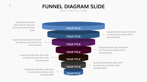 Funnel Infographics for Sales, Marketing & Conversion Analysis