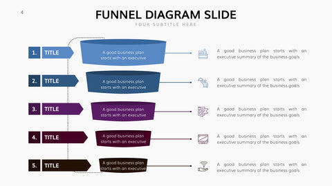 Funnel Infographics for Sales, Marketing & Conversion Analysis