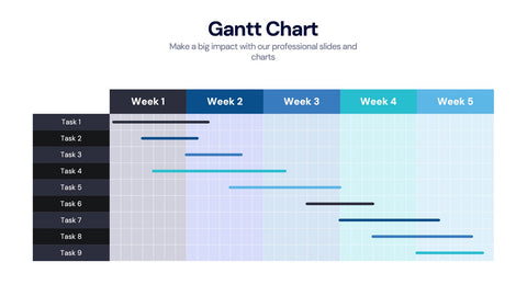 Gantt Chart Infographics