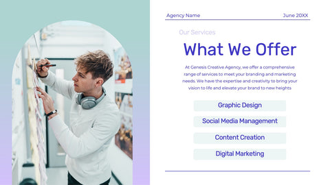 Genesis Creative Agency Pitch Deck Presentation