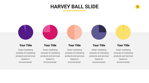 Harvey Ball Infographics for Scoring & Comparisons