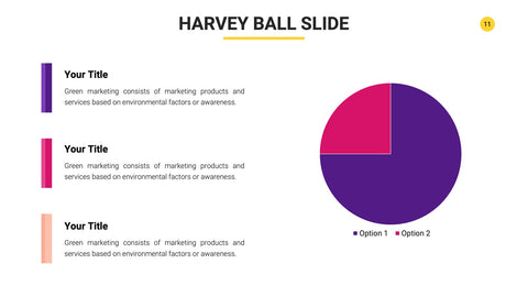 Harvey Ball Infographics for Scoring & Comparisons