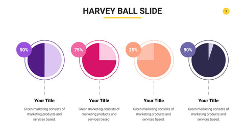 Harvey Ball Infographics for Scoring & Comparisons