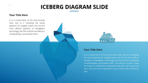 Iceberg Infographics for Hidden Causes & Analogies