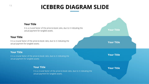 Iceberg Infographics for Hidden Causes & Analogies