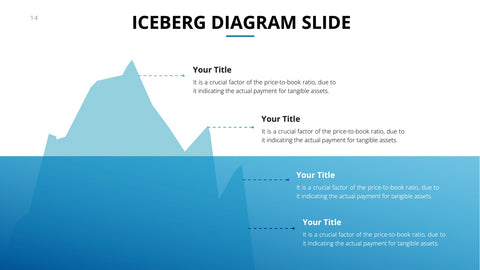 Iceberg Infographics for Hidden Causes & Analogies