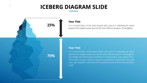 Iceberg Infographics for Hidden Causes & Analogies