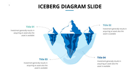Iceberg Infographics for Hidden Causes & Analogies